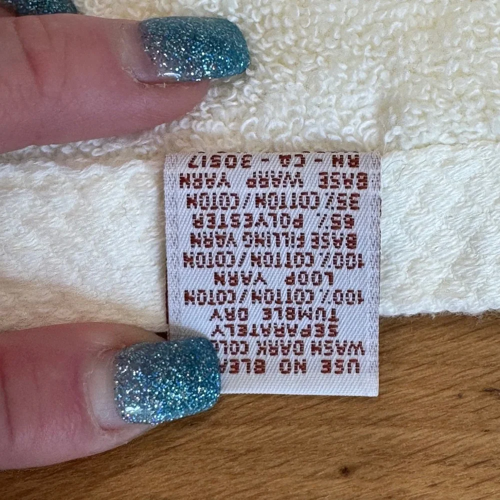 Vintage Avanti Look Cream Lace Ruffle Bath & Hand Towel Set 1978 Cottagecore 2pc